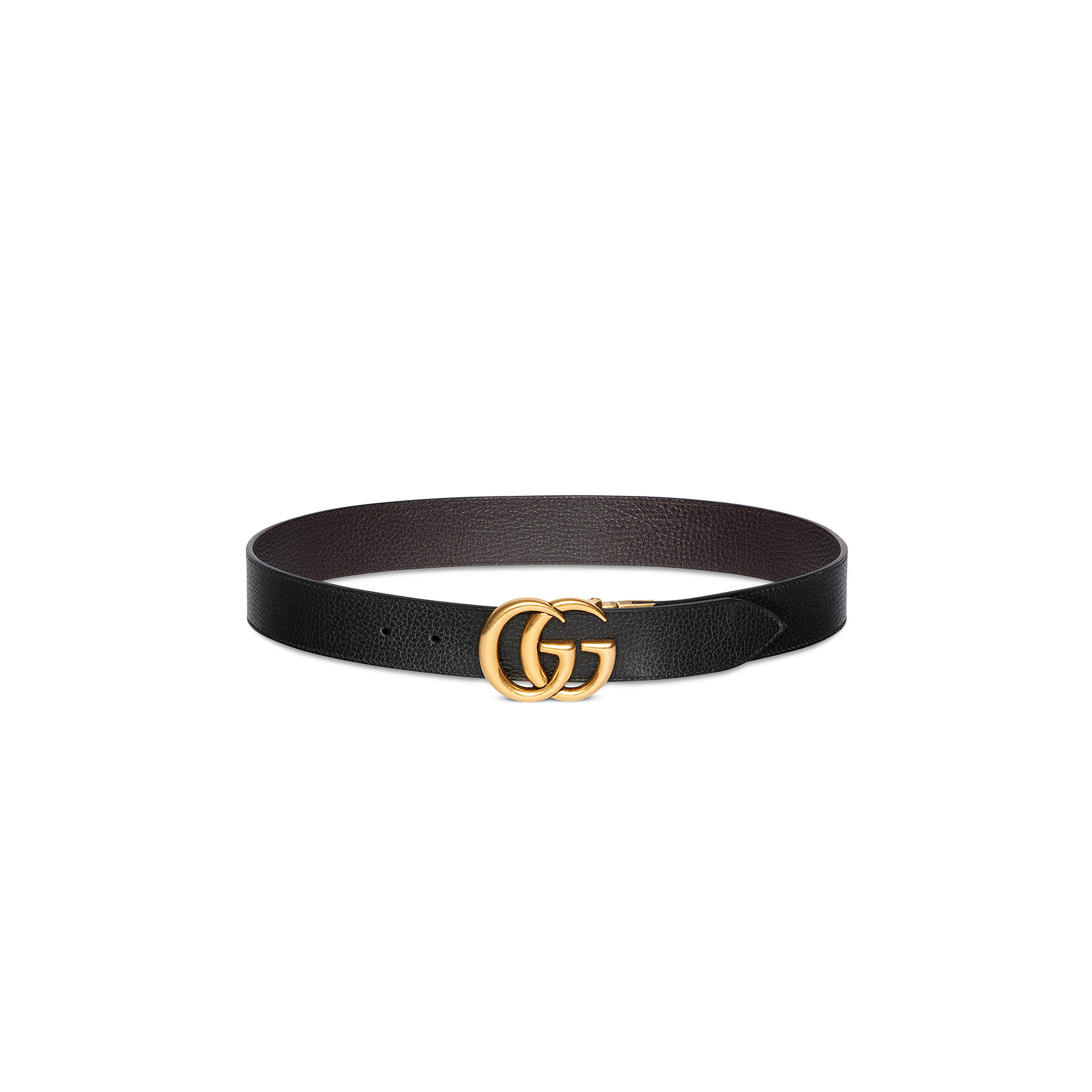 GUCCI REVERSIBLE BELT WITH DOUBLE G BUCKLE 627055